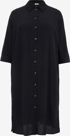 Robe-chemise WE Fashion en noir : devant