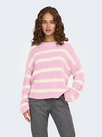 JDY Pullover 'JDYJUSTY' in Pink: Vorderseite