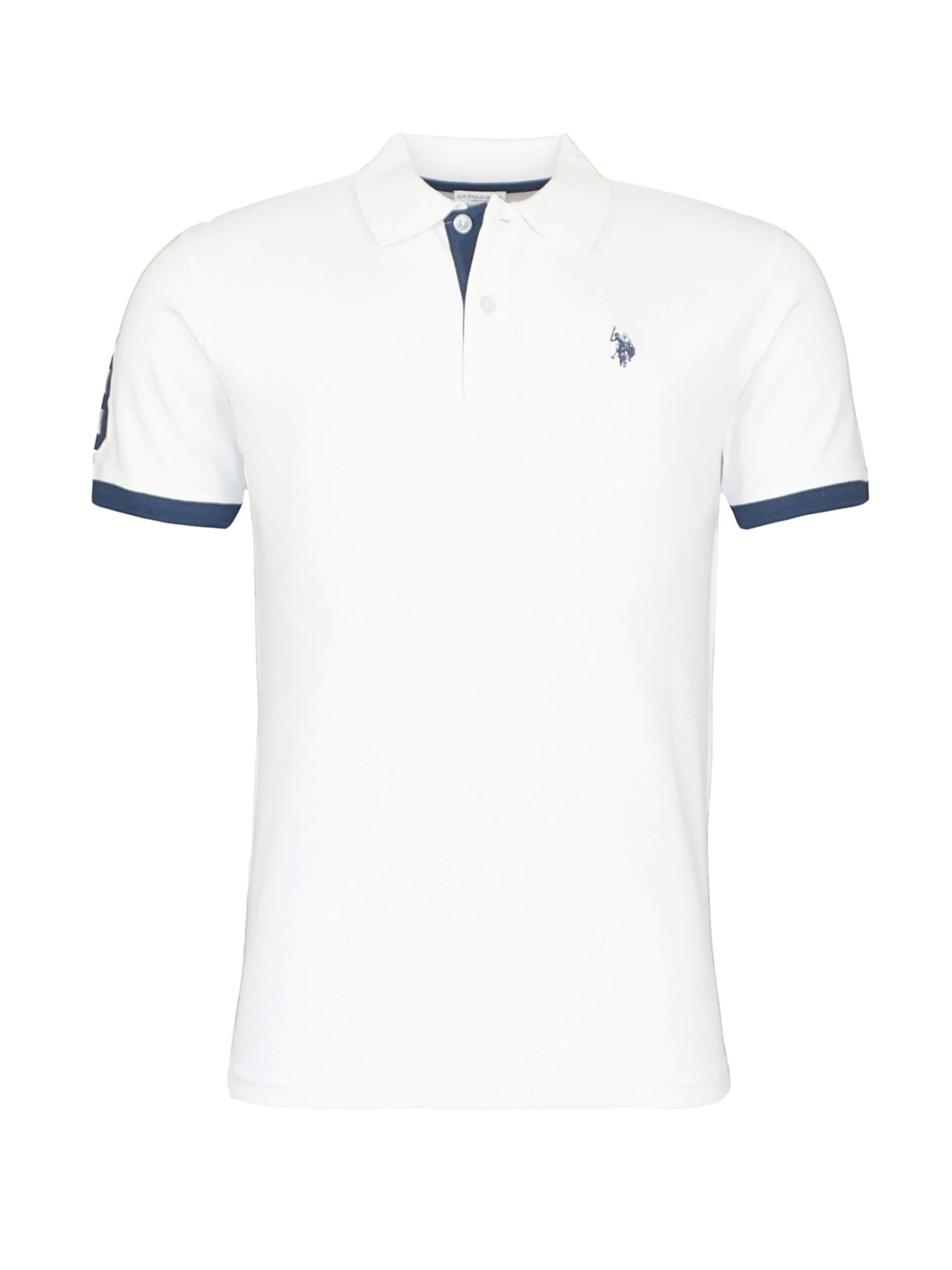U.S. POLO ASSN. Shirt 'Big DBH no 3' in Wit: voorkant