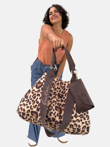 Fritzi aus Preußen Shopper 'Izzy Medium Limited Leo Camel' in Beige: front