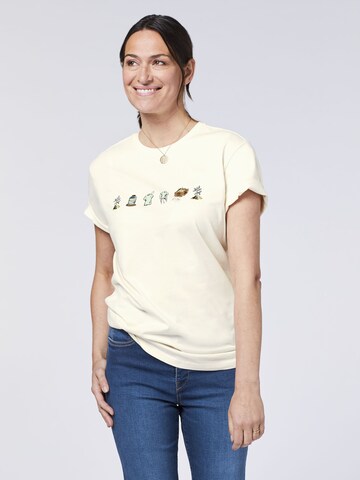 Detto Fatto T-Shirt ' im „Nature to Nature“-Design ' in Weiß: Vorderseite