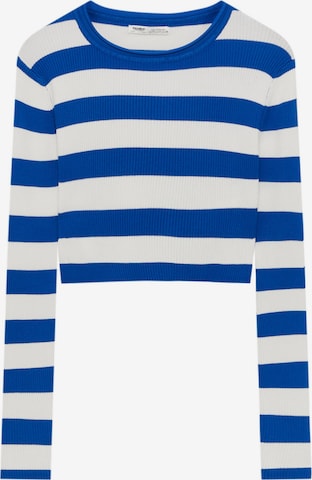 Pull&Bear Trui in Blauw: voorkant