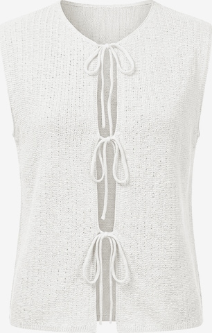 Imily Bela Вязаная жилетка в Белый: спереди