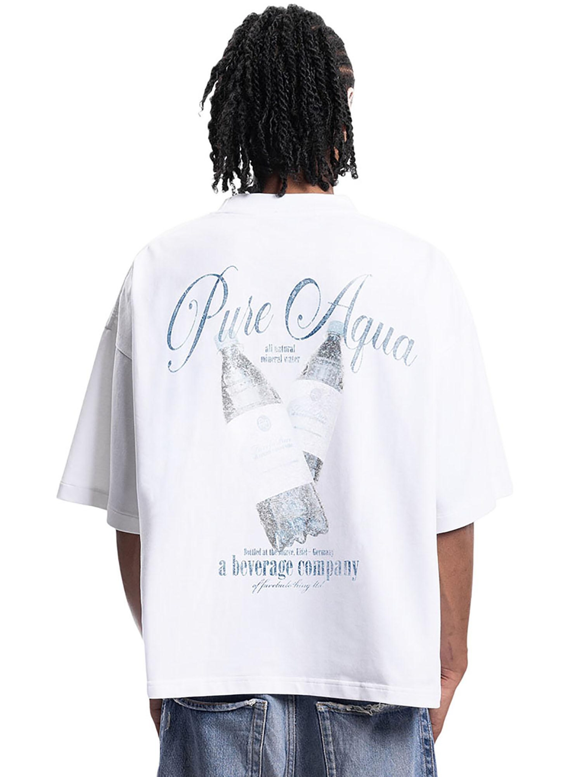 FAVELA Shirt 'Aqua' in White