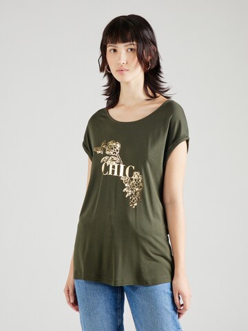 T-shirt ABOUT YOU en vert : devant