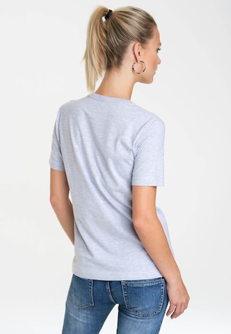 LOGOSHIRT Shirt 'Smiley' in Grey