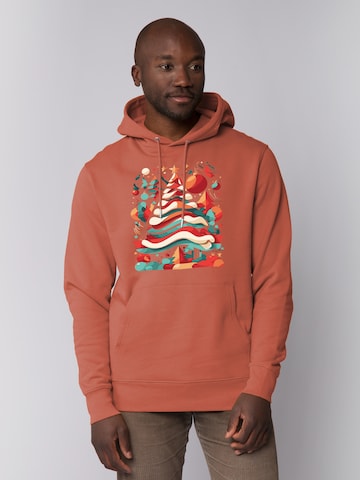 Sweat-shirt 'Christmas Tree' Watapparel en marron : devant