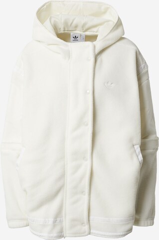 ADIDAS ORIGINALS Overgangsjakke 'Polar Fleece' i hvit: forside