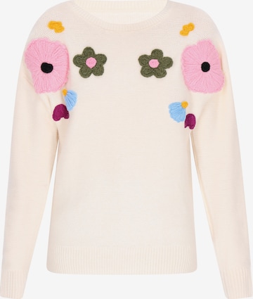 MYMO Pulover | bež barva: sprednja stran