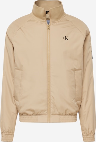 Calvin Klein Jeans Between-Season Jacket 'Harrington' in Beige: front