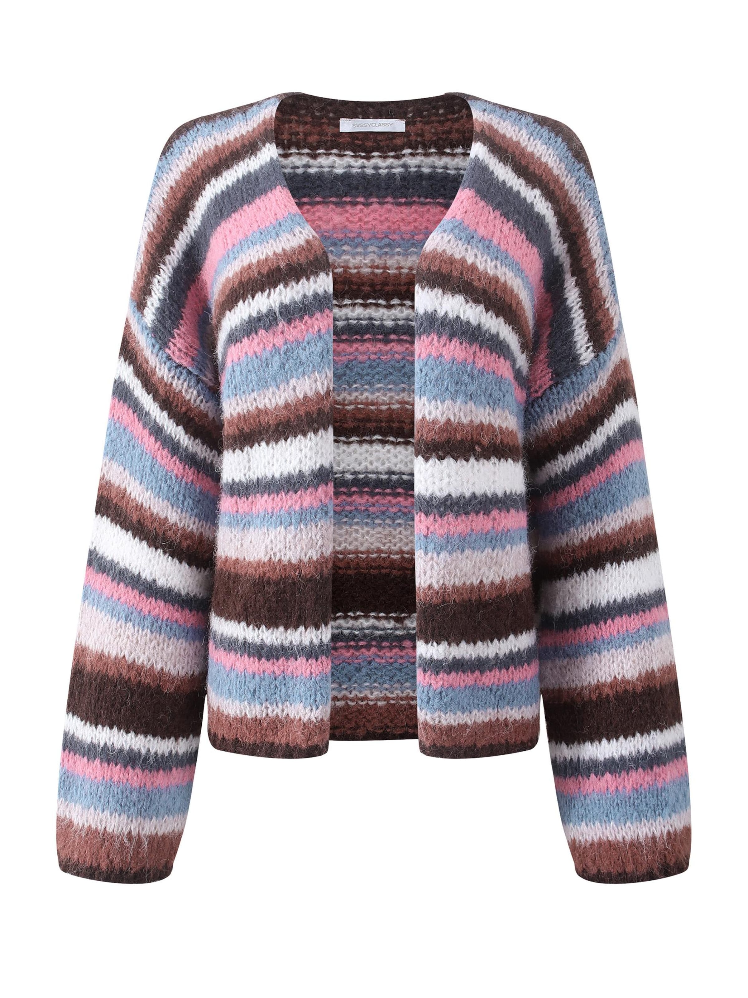 SASSYCLASSY Oversizestrickjacke‌‌‌‌‌‌‌‌‌ in Pink: Vorderseite