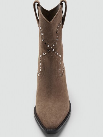 MANGO Booties 'KAI' in Beige