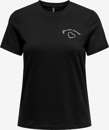 T-shirt 'NEO' ONLY en noir : devant