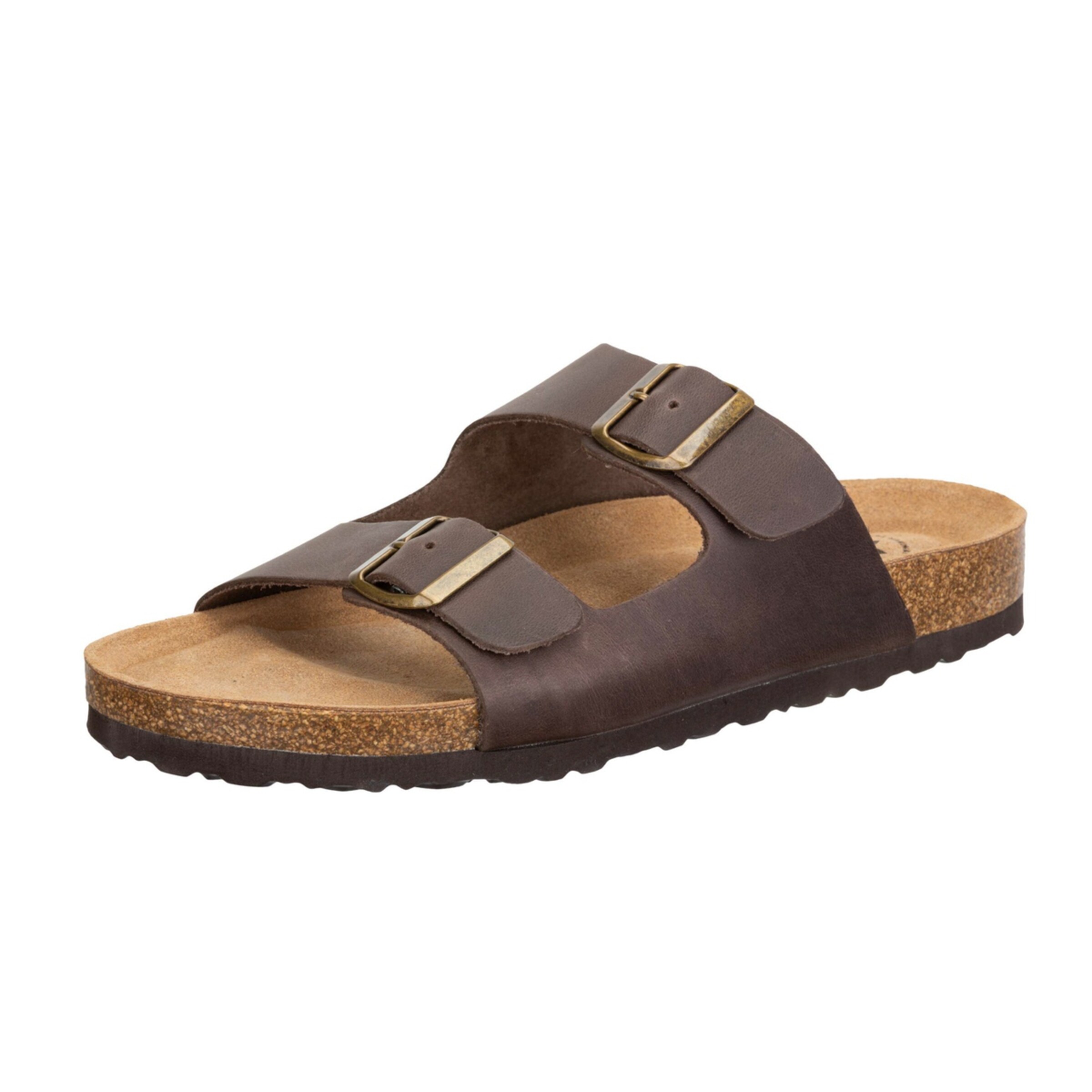 LICO Pantolette 'Alvaro' in Braun: Vorderseite