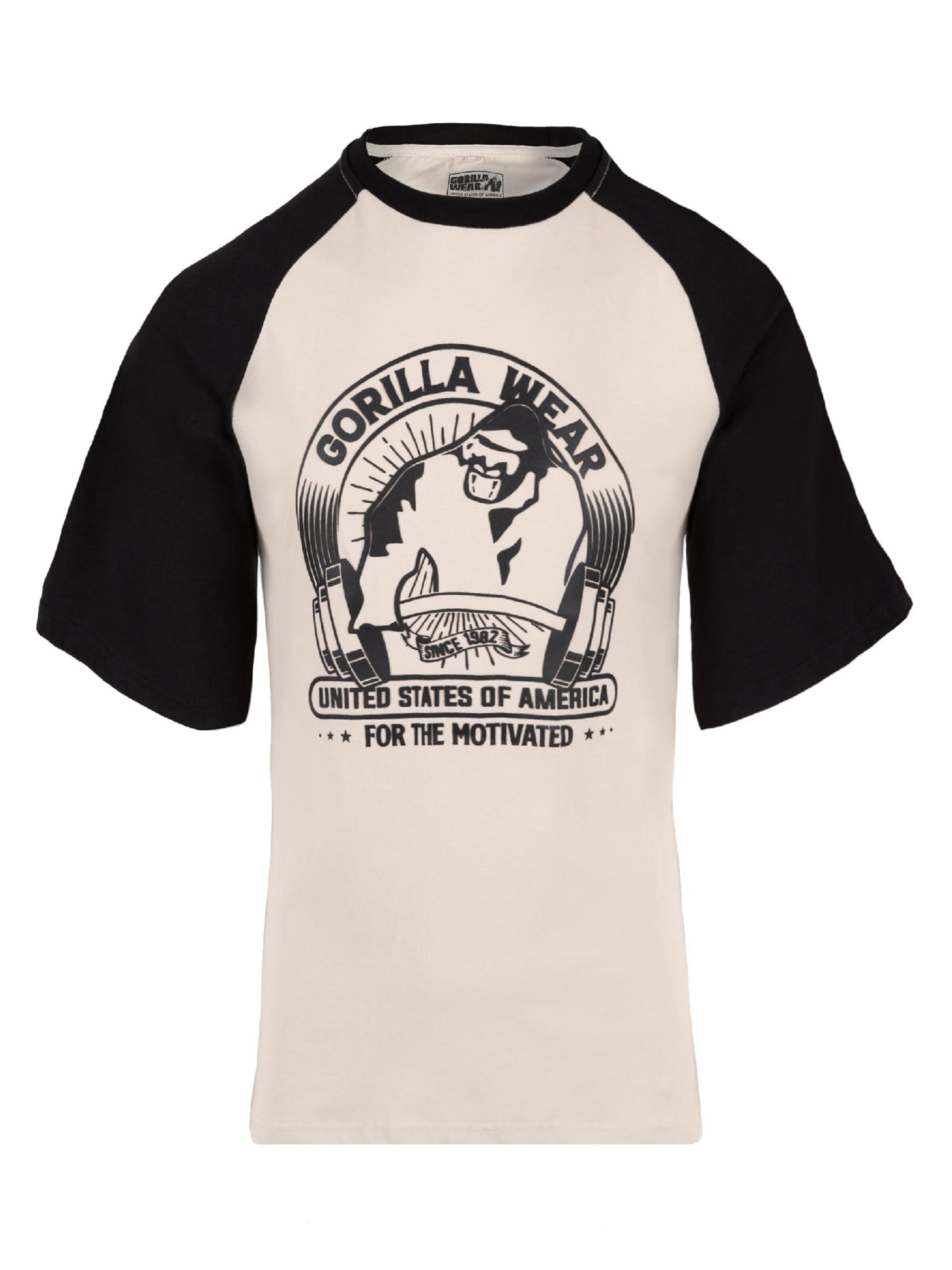 T-Shirt Gorilla Wear en beige : devant