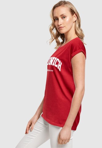 Merchcode T-Shirt 'Munich' in Rot