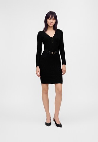 GUESS Gebreide jurk 'YUKI' in Zwart