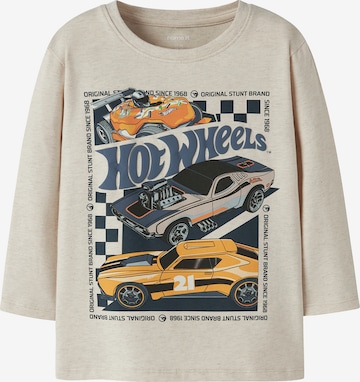 bēšs NAME IT T-Krekls 'NMMJunior Hotwheels': no priekšpuses