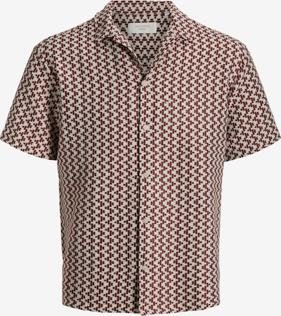 JACK & JONES Košulja 'JORMONTAUK' u boja vina / bijela, Pregled proizvoda