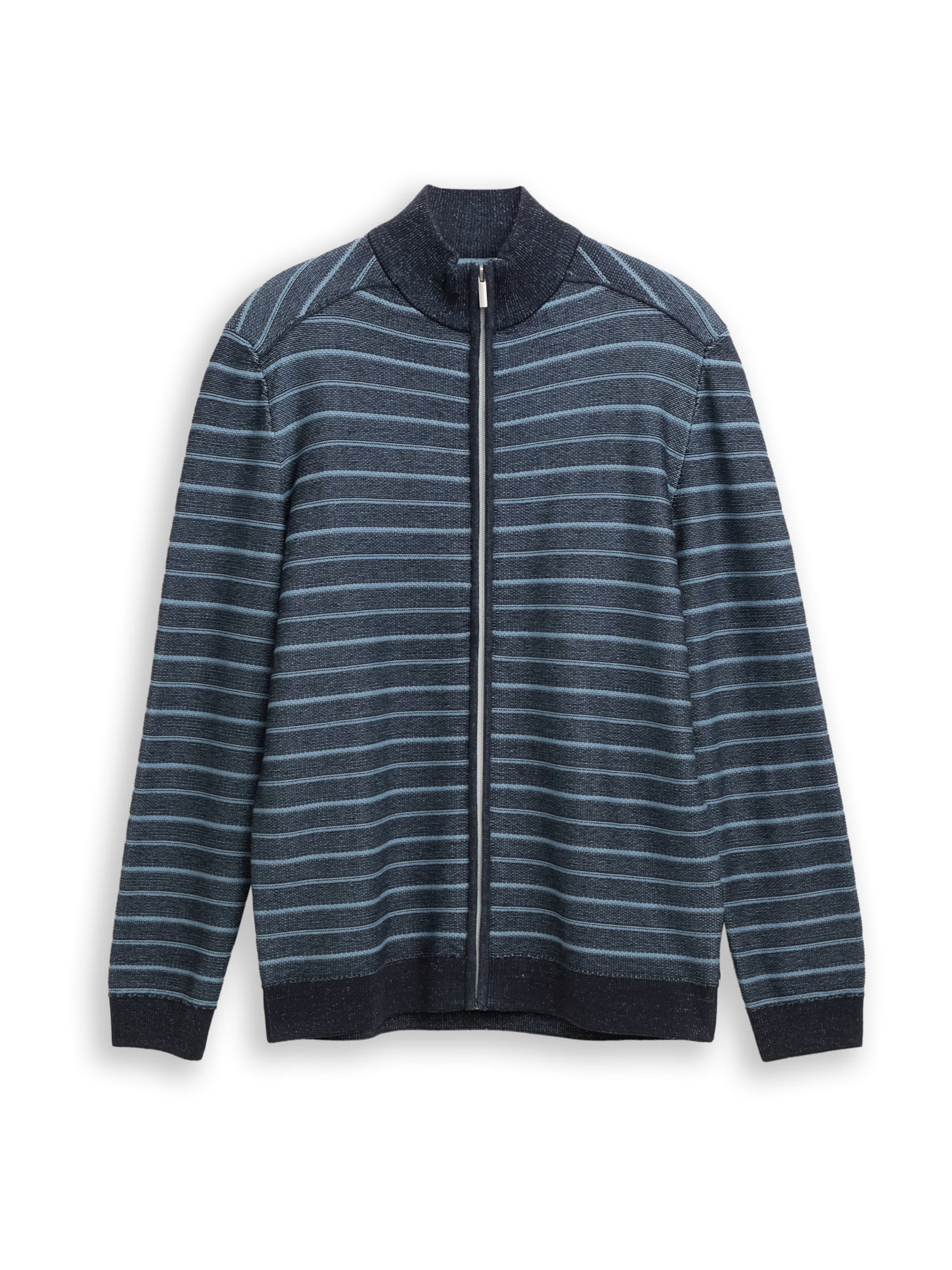 zils TOM TAILOR Adīta jaka: no priekšpuses