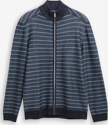 TOM TAILOR Gebreid vest in Blauw: voorkant