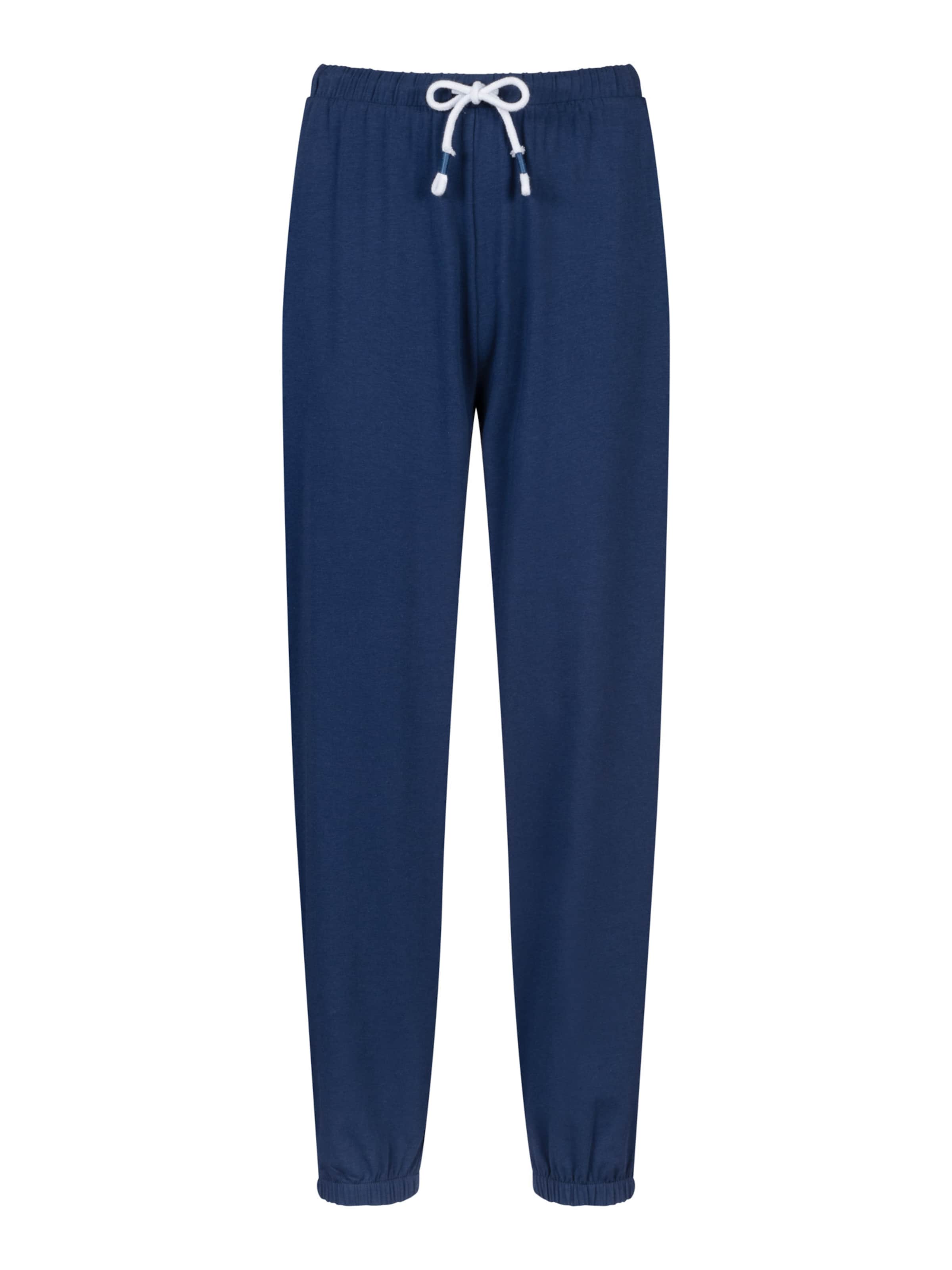 Mey Pajama pants 'Solid Love' in Blue: front