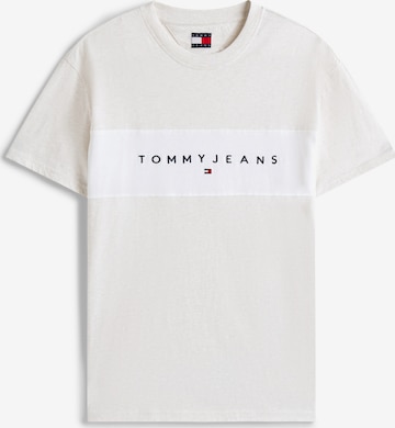 T-Shirt Tommy Jeans en beige : devant