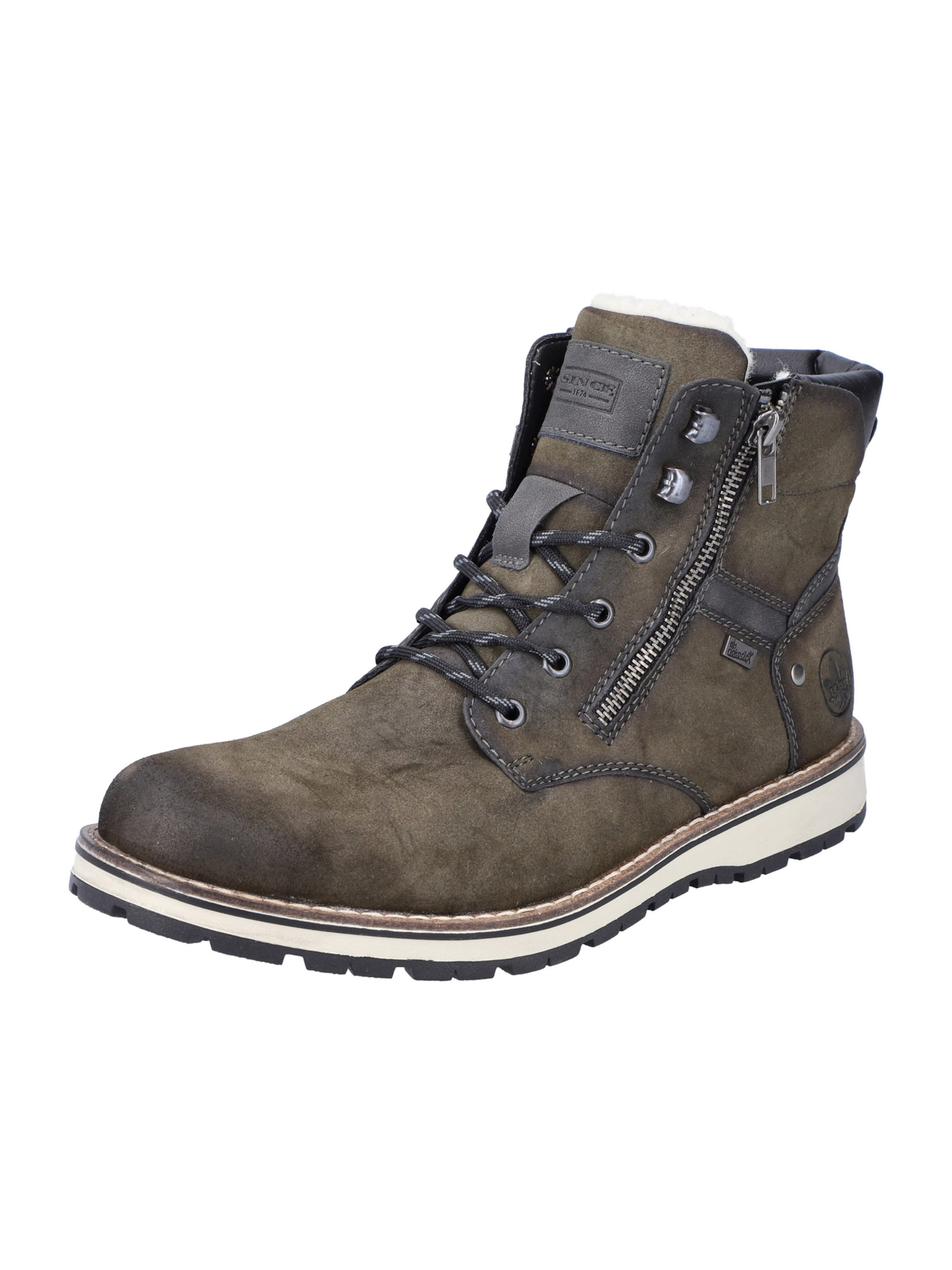 Rieker Lace-up boots in Green: front