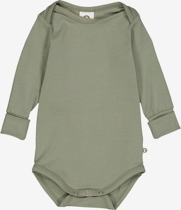 Barboteuse / body Müsli by GREEN COTTON en vert : devant