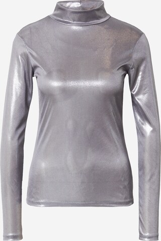 T-shirt Nasty Gal en argent : devant