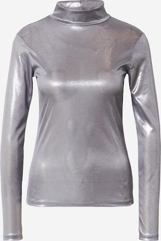 Nasty Gal Shirt in Silver: front
