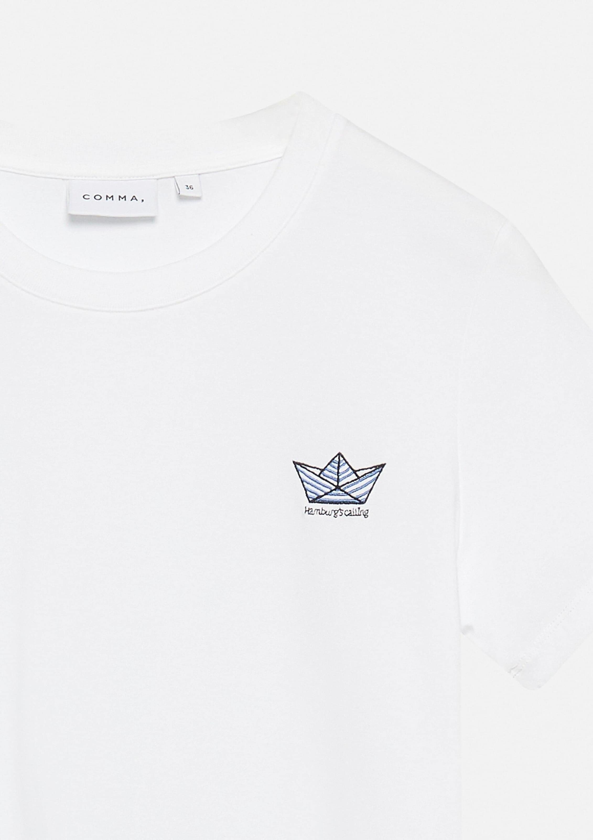 T-shirt COMMA en blanc