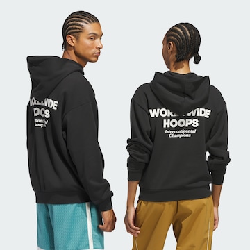 ADIDAS ORIGINALS Sweatshirt in Zwart: voorkant