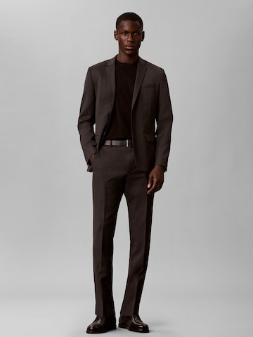Calvin Klein Slim fit Trousers with creases in Black