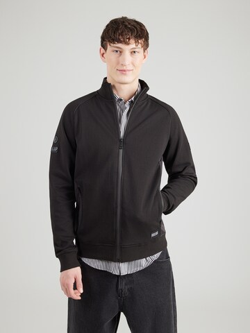 La Martina Суичъри с качулка в черно: отпред