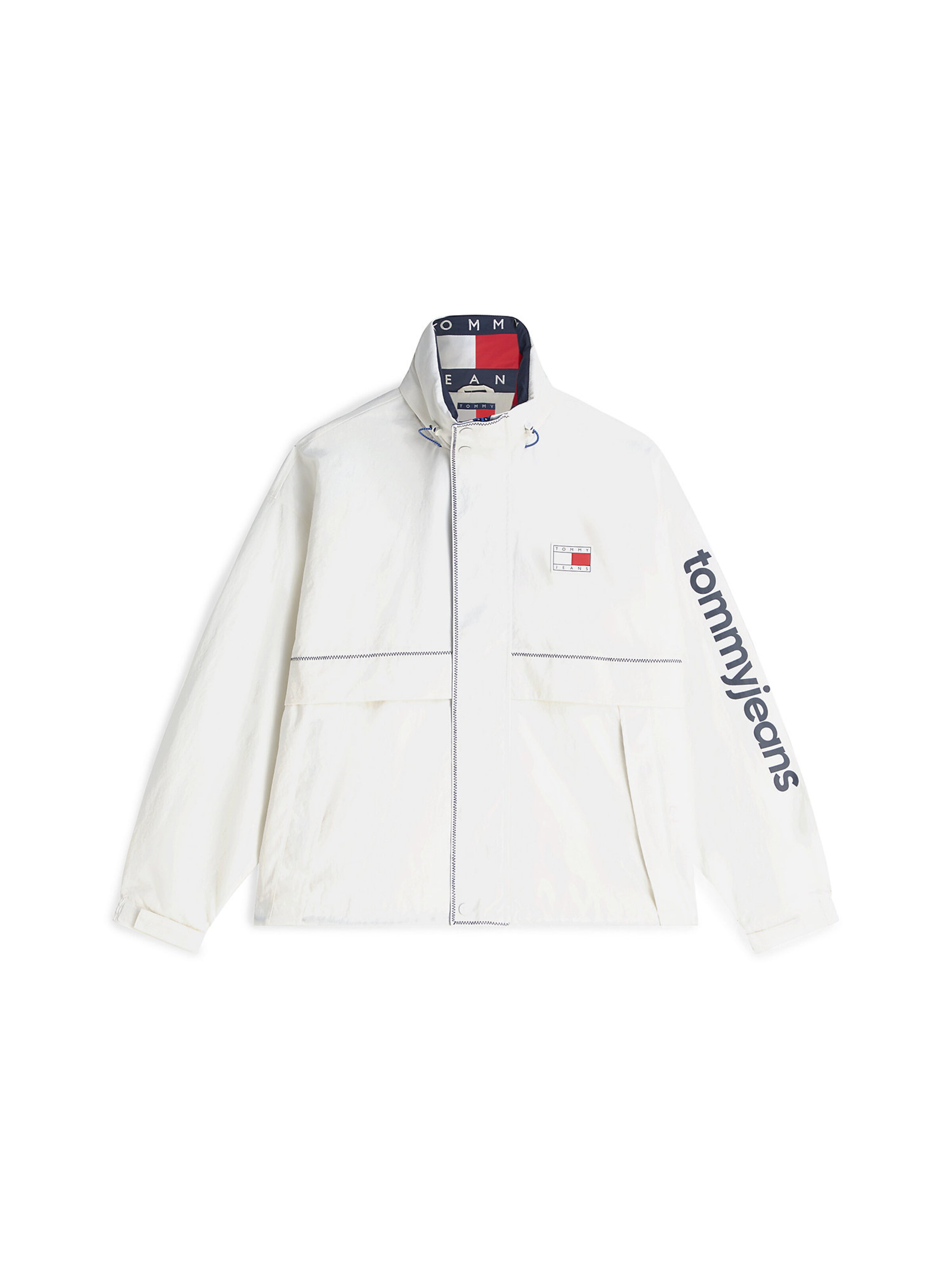 Veste mi-saison Tommy Jeans en blanc : devant