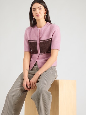 Samsøe Samsøe - Cárdigan 'Sanoura' en lila: frente