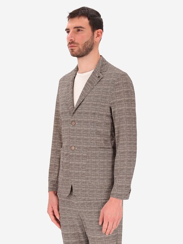 Distretto12 Regular Fit Sakko 'Aval' in Braun