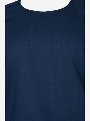 Zizzi Bluse 'ERORY' in Blau