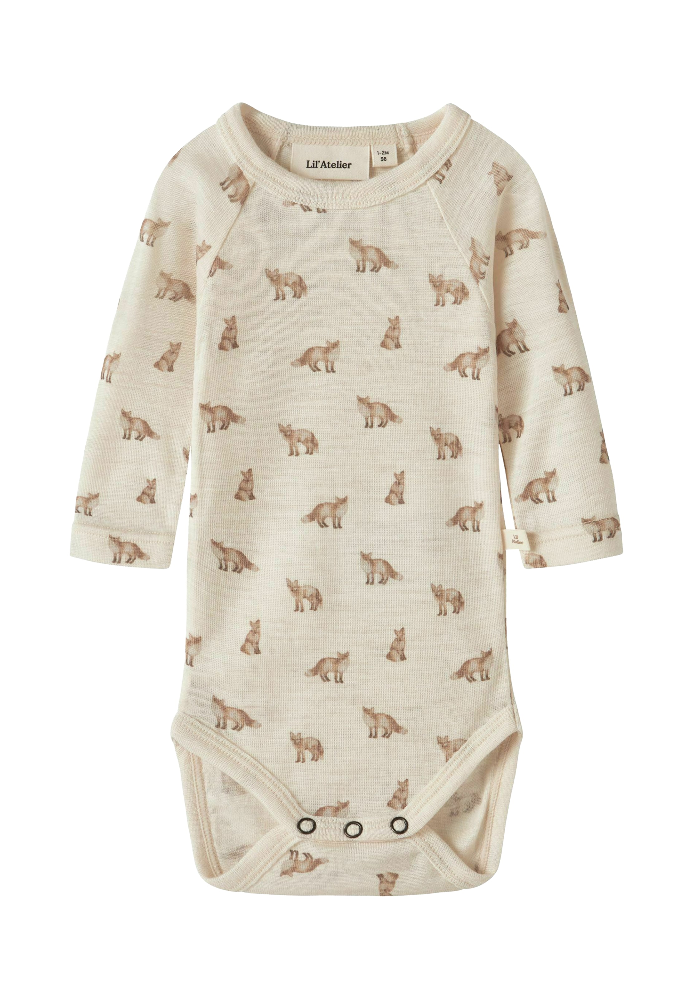 Tutina / body per bambino di NAME IT in beige: frontale