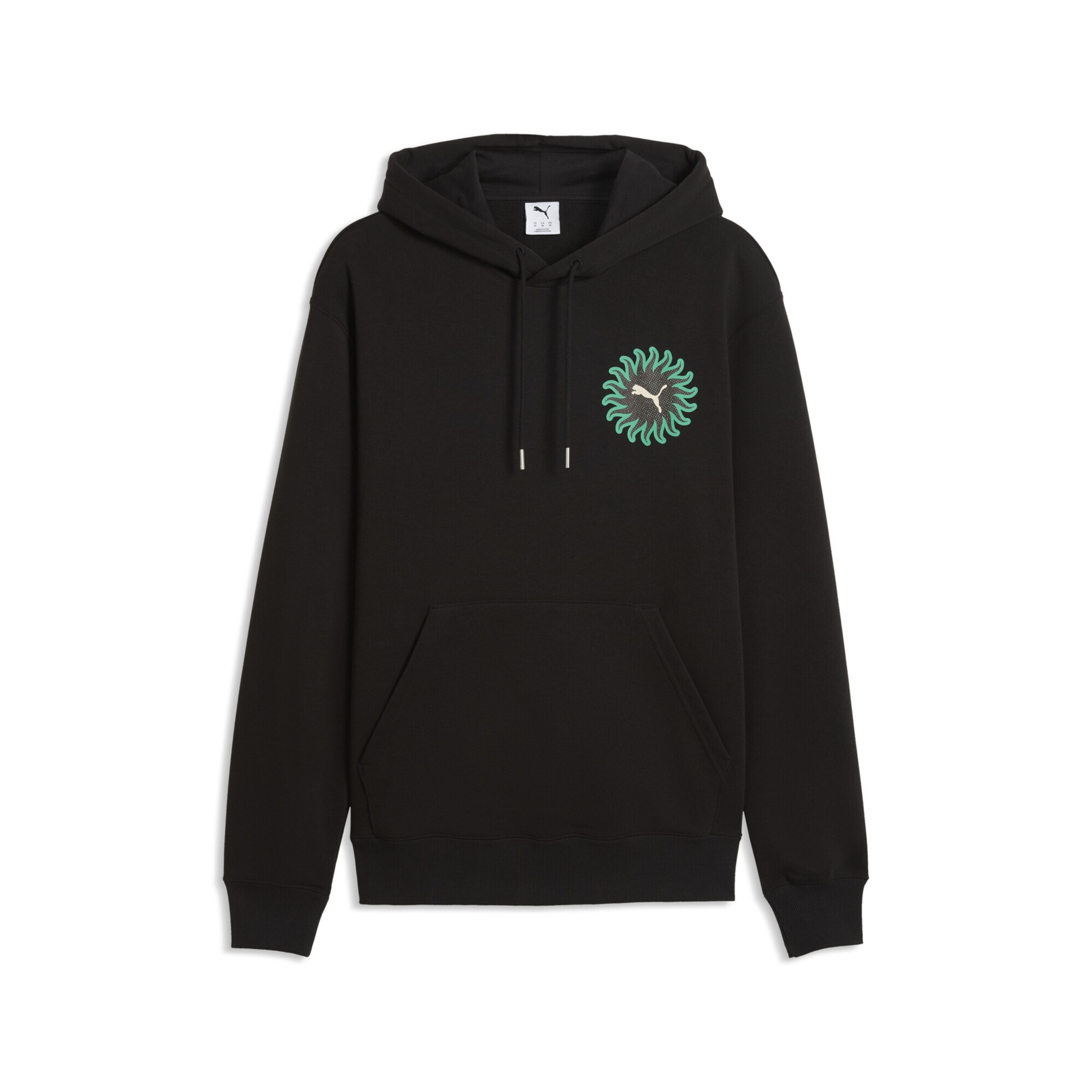 PUMA Sweatshirt 'Sunset Drive' in Zwart: voorkant