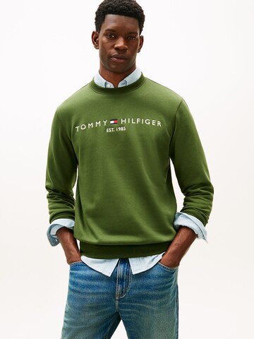 TOMMY HILFIGER Sweatshirt in Grün: Vorderseite