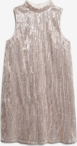 Superdry Cocktail Dress in Silver: front