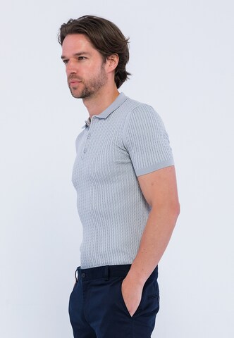 T-Shirt Giorgio di Mare en gris : devant