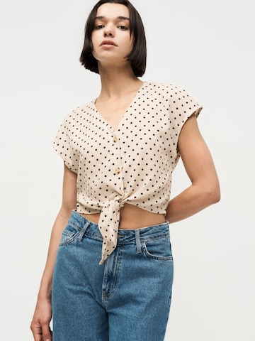 ONLY Blouse 'ONLEmmia' in Beige