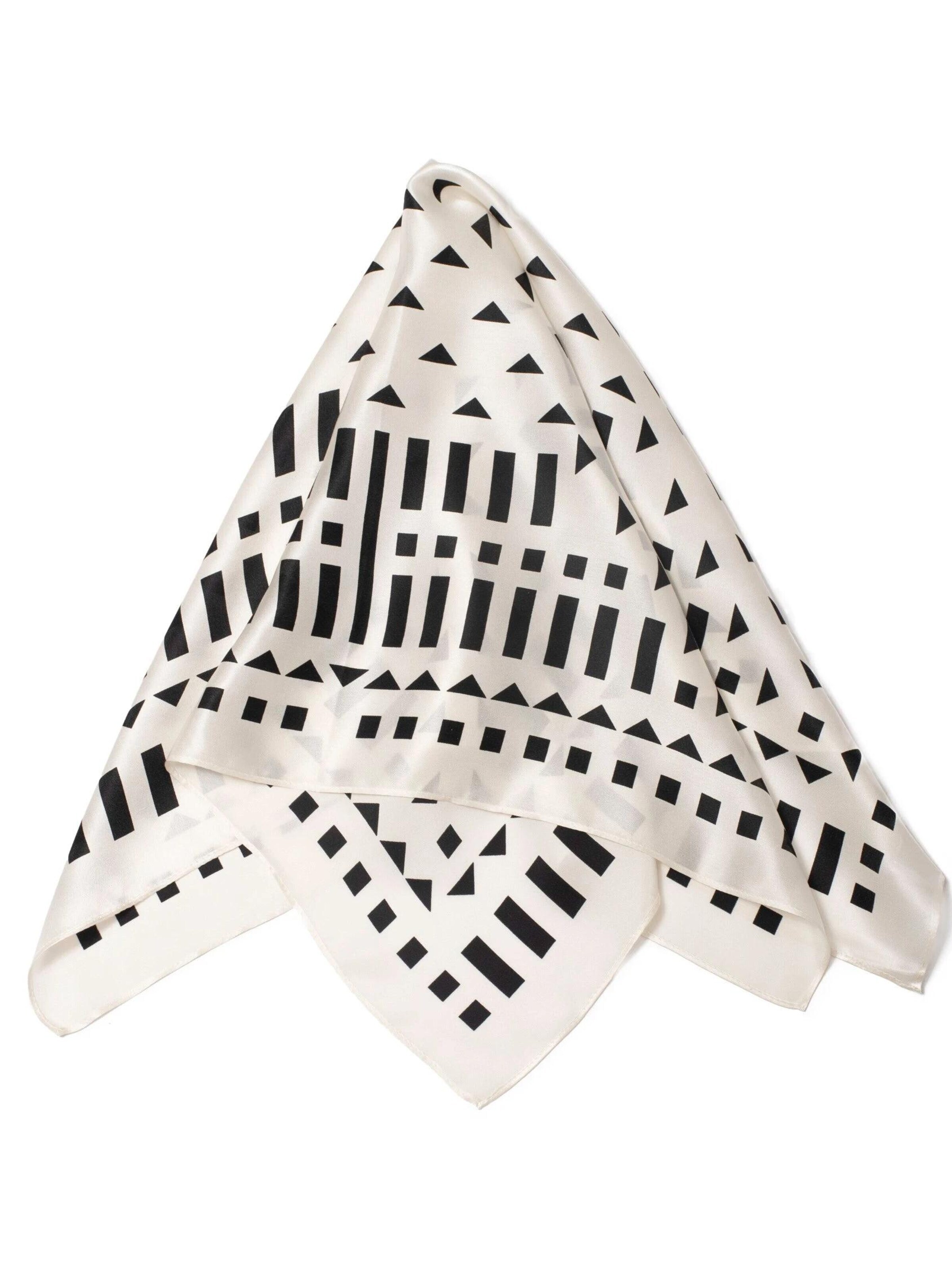 MayTree Schal 'Seidentuch Domino'‌‌‌‌‌‌‌‌‌‌ in Weiß
