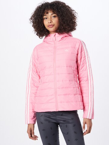 ADIDAS ORIGINALSPrijelazna jakna 'Premium ' - roza boja: prednji dio