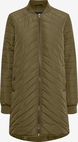 Oxmo Between-Seasons Coat 'MADALYN' in Green: front