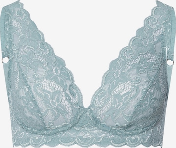 Hanro Soft Cup BH ' Moments ' in Blau: Vorderseite