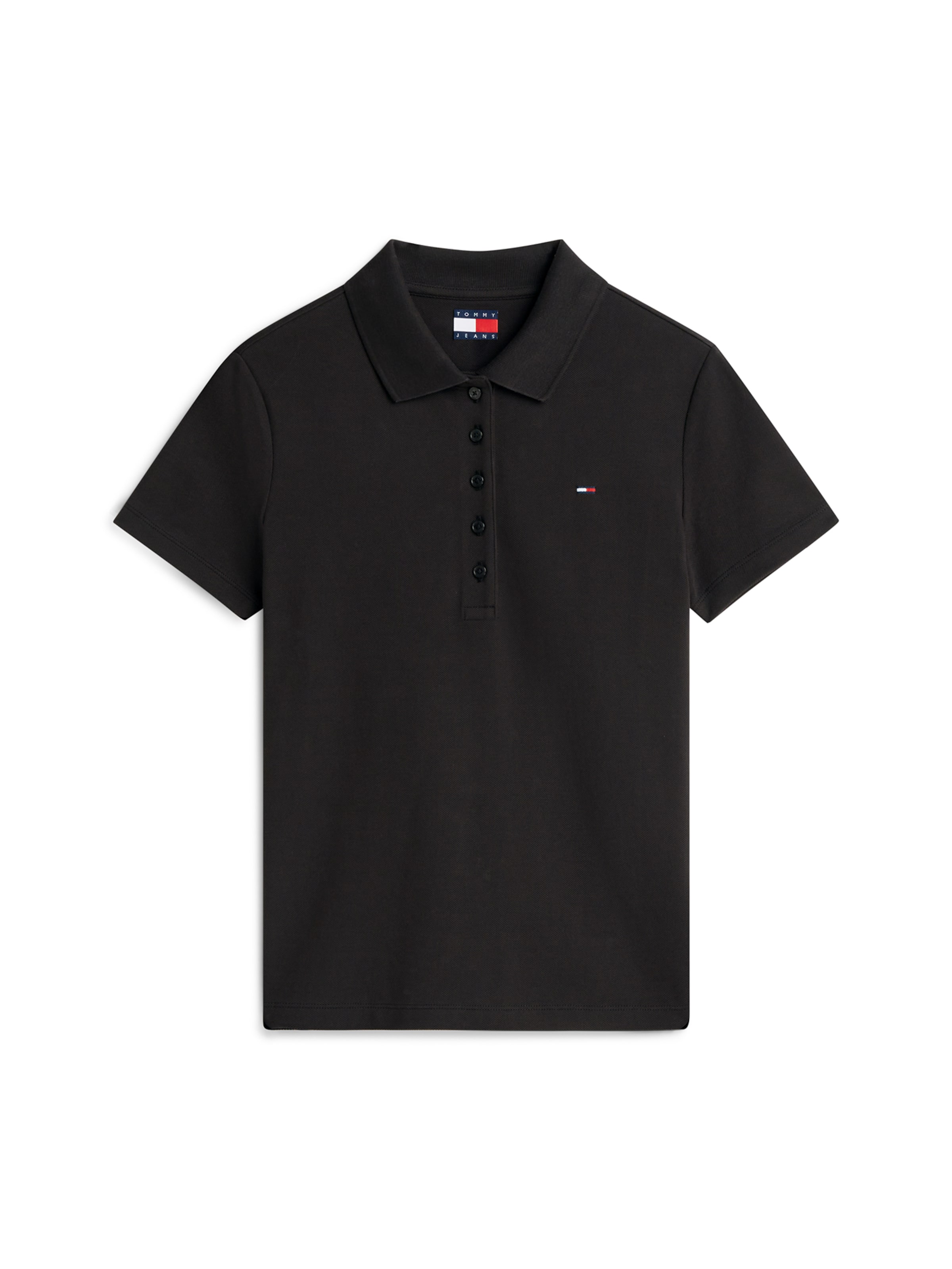 Tommy Jeans Shirts 'ESSENTIAL' i sort: forside